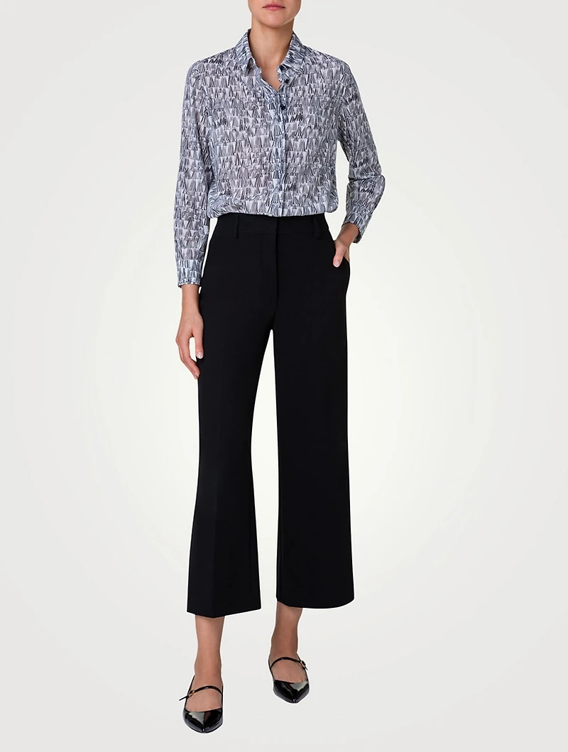Poplin Shirt Lines Print