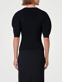 Puff-Sleeve Sweater