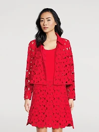 Ladina Anemones-Embroidered Jacket