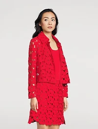 Ladina Anemones-Embroidered Jacket