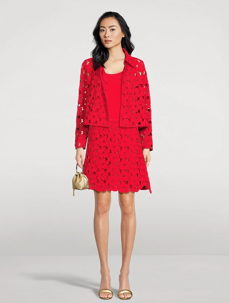 Ladina Anemones-Embroidered Jacket
