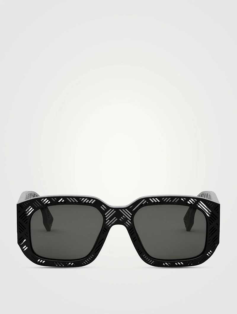 Fendi Shadow Rectangular Sunglasses
