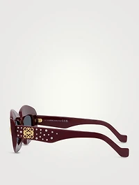 Starry Night Embellished Rectangular Sunglasses