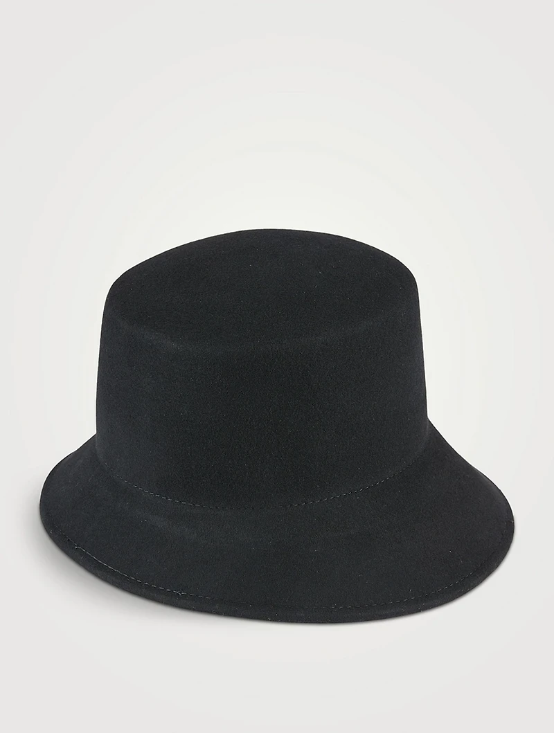 Ruby Wool Cloche Hat