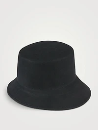 Ruby Wool Cloche Hat