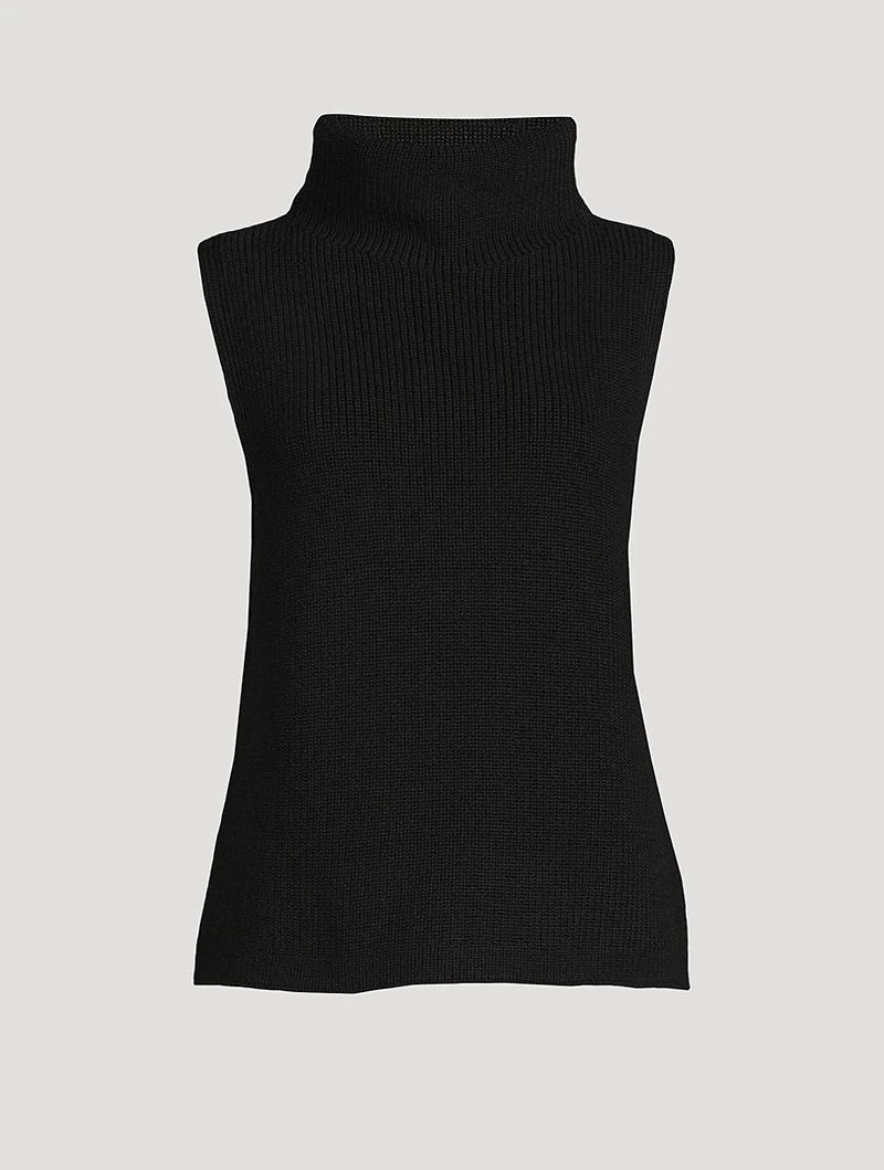 Sleeveless Wool Sweater
