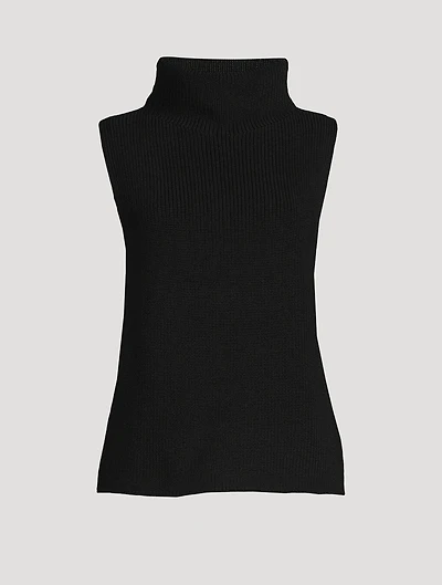 Sleeveless Wool Sweater