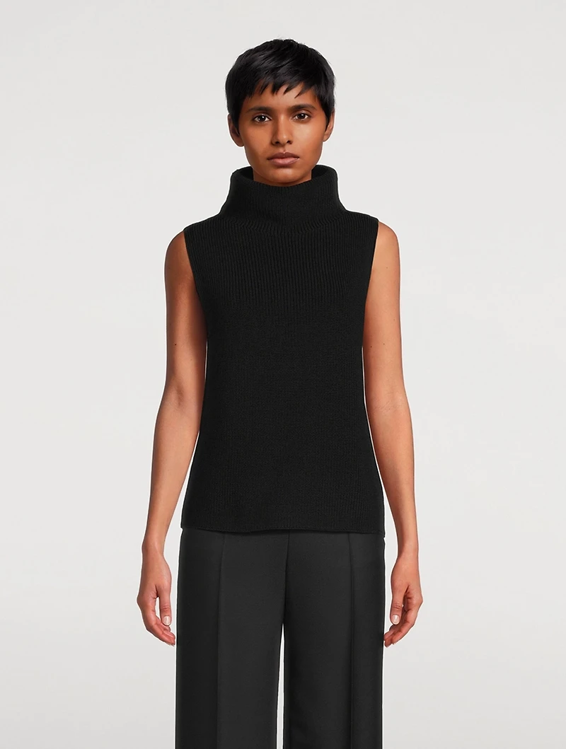 Sleeveless Wool Sweater