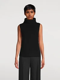 Sleeveless Wool Sweater
