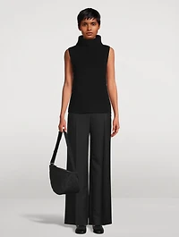Sleeveless Wool Sweater