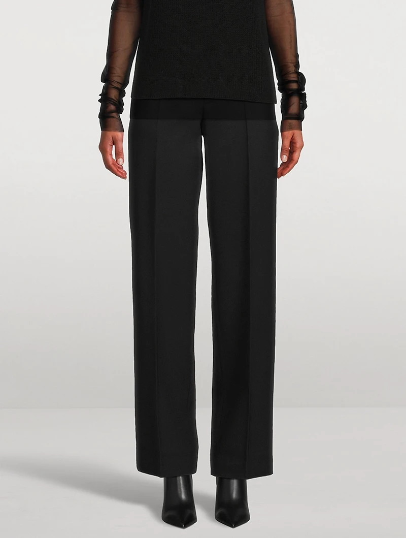 Straight-Leg Trousers