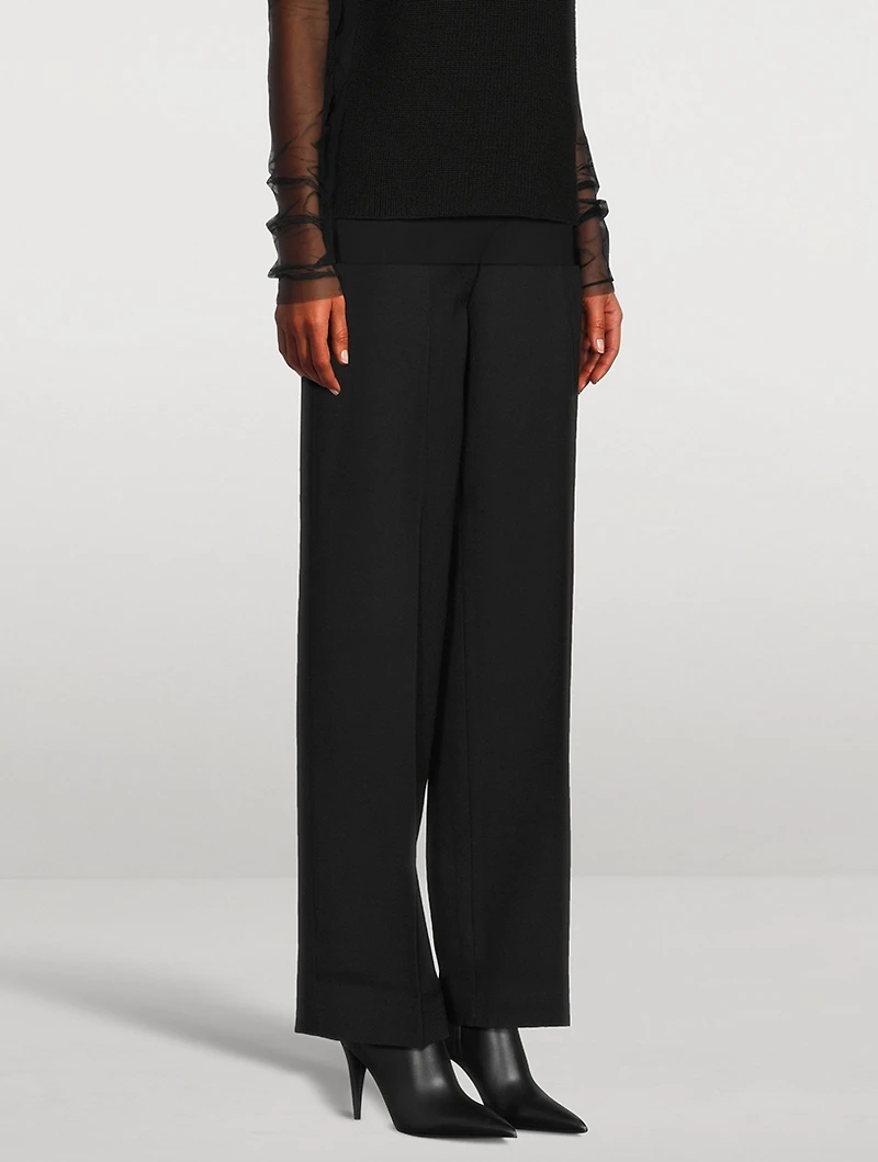 Straight-Leg Trousers