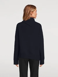 Asymmetric Wool And Cashmere Sweater