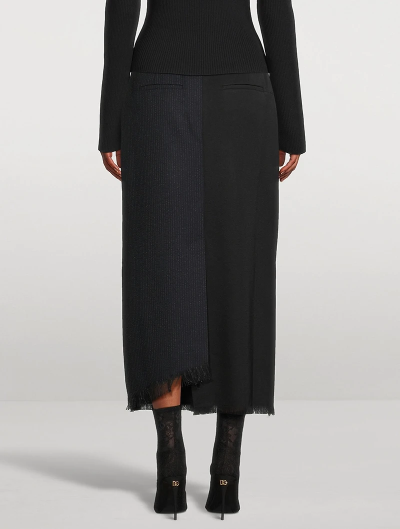Mixed-Media Maxi Skirt