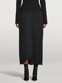 Mixed-Media Maxi Skirt