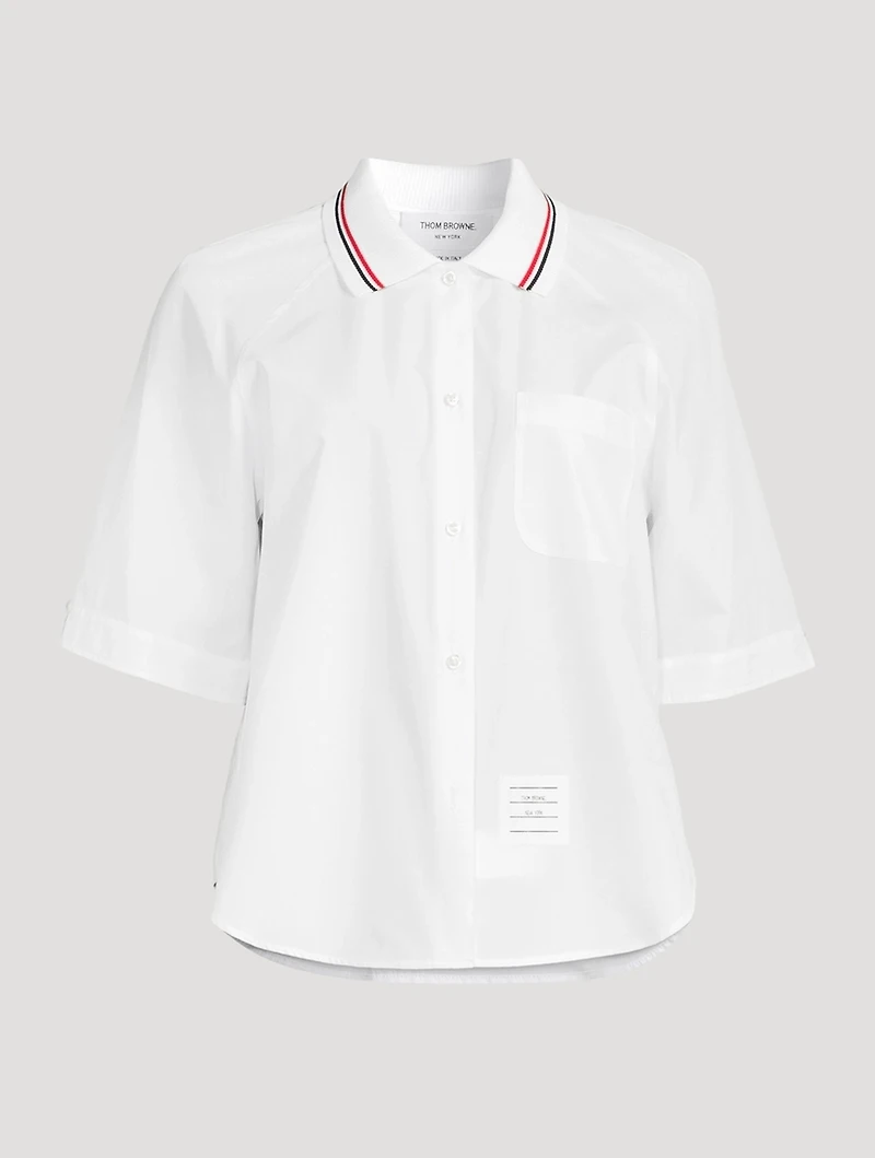 Poplin Box Pleat Shirt
