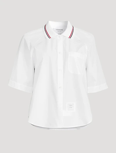 Poplin Box Pleat Shirt