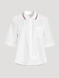 Poplin Box Pleat Shirt