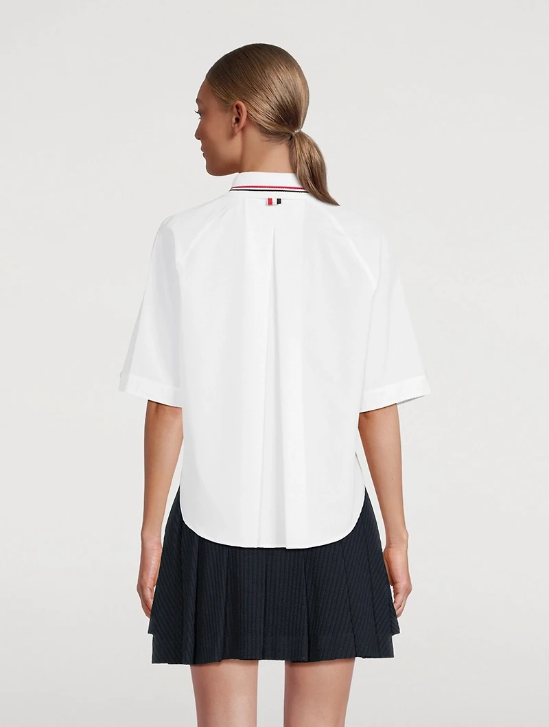 Poplin Box Pleat Shirt
