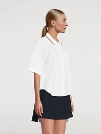 Poplin Box Pleat Shirt