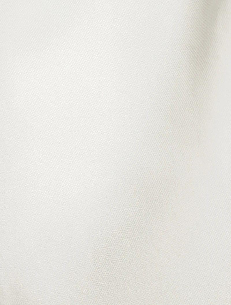 Cotton Cropped Relaxed Pants