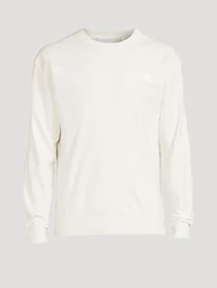 Seamed Crewneck Sweater