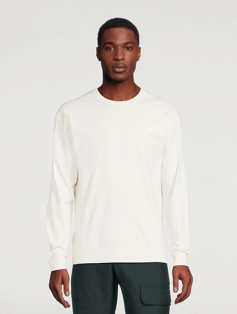 Seamed Crewneck Sweater