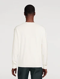 Seamed Crewneck Sweater