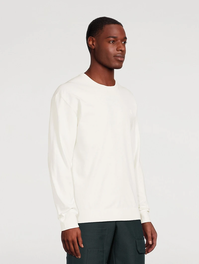 Seamed Crewneck Sweater