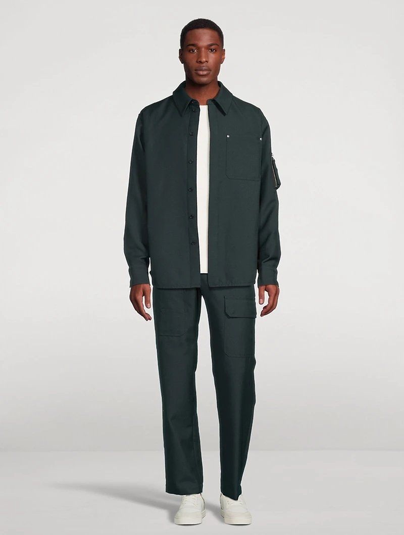 Seamed Crewneck Sweater