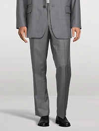 Wool Relaxed-Fit Pants Striped Print