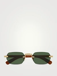 Première De Cartier Rectangular Sunglasses