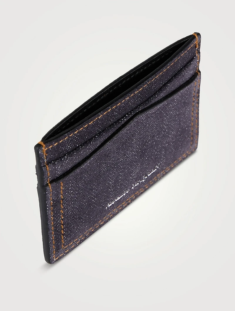 Skull Denim Card Holder