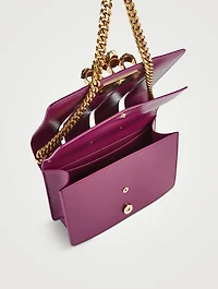 The Slash Four-Ring Leather Clutch