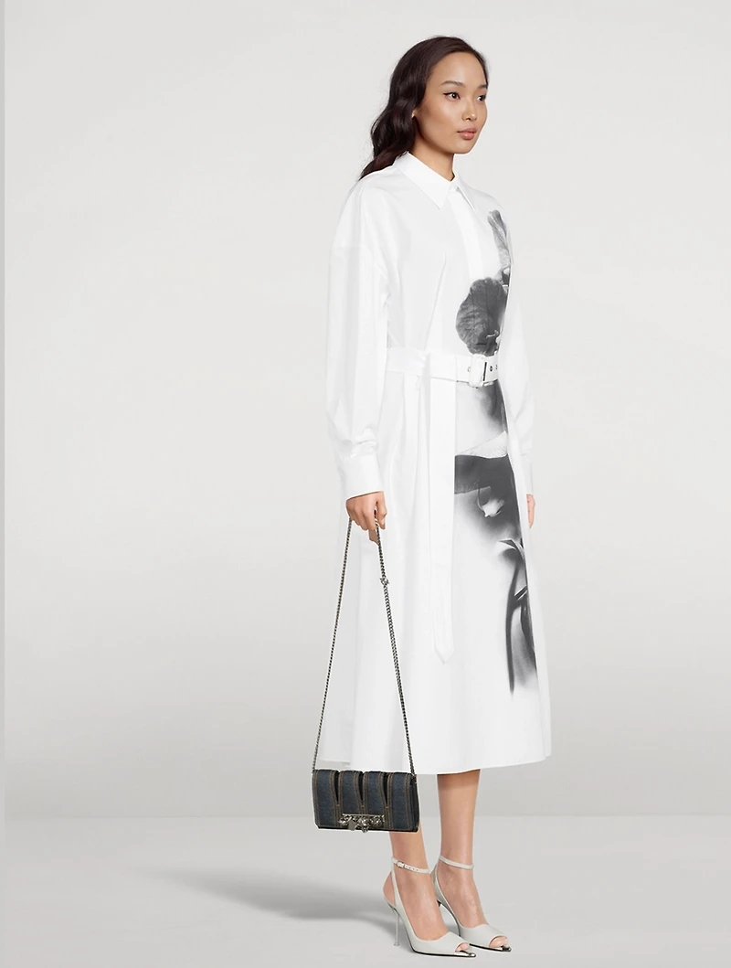 The Slash Four-Ring Denim Clutch