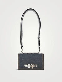 Mini The Biker Jewelled Denim Satchel