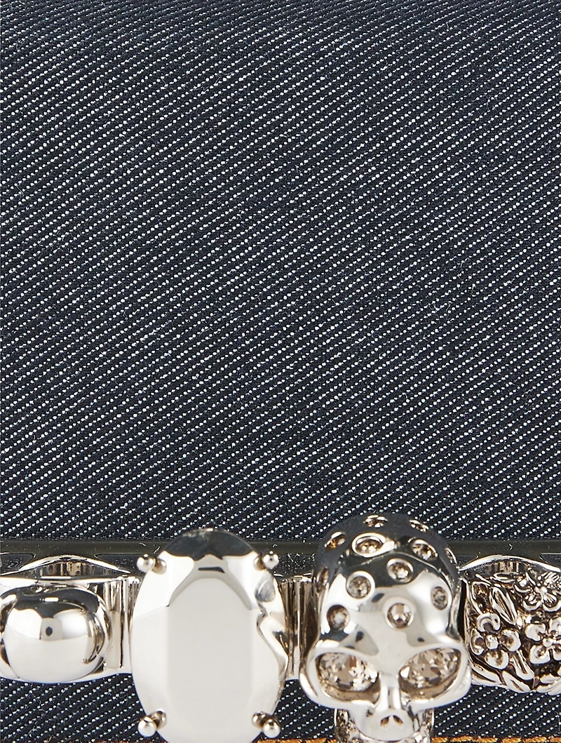 Mini The Biker Jewelled Denim Satchel