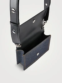 Small Biker Skull Denim Bag