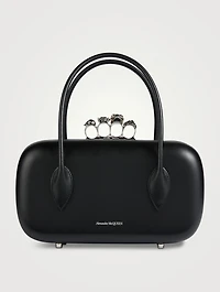 The Reverse Leather Clutch