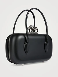 The Reverse Leather Clutch