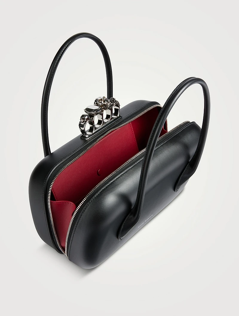 The Reverse Leather Clutch
