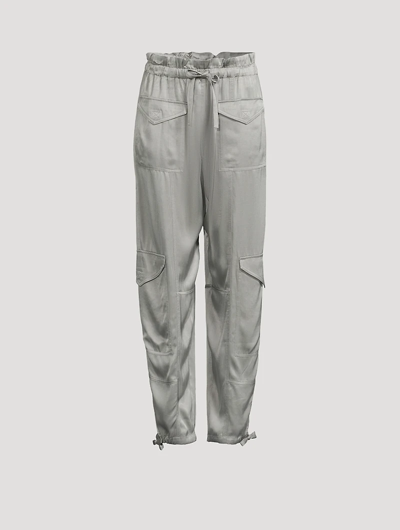 Washed Satin Trousers