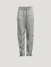 Washed Satin Trousers