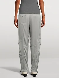 Washed Satin Trousers