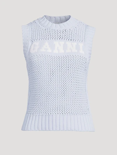Cotton-Blend Rope Vest