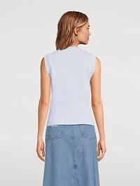 Cotton-Blend Rope Vest