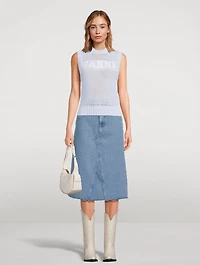 Cotton-Blend Rope Vest