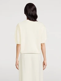 Juniper Cashmere Short-Sleeve Sweater
