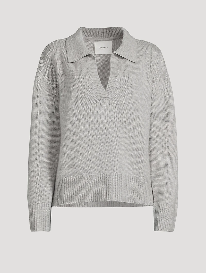 Kiki Cashmere Polo Sweater