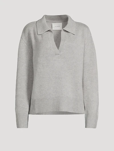 Kiki Cashmere Polo Sweater